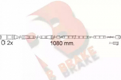 R BRAKE 610558rb -  Сигнализатор, износ тормозных колодок